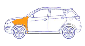 ремонт крыла changan cs35
